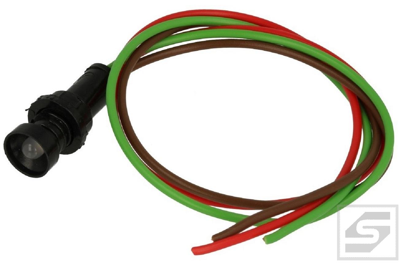 Lampka diodowa KLP-5/G/R 12-24V AC/ DC;LED;dwukolorowa czerwono-zielona