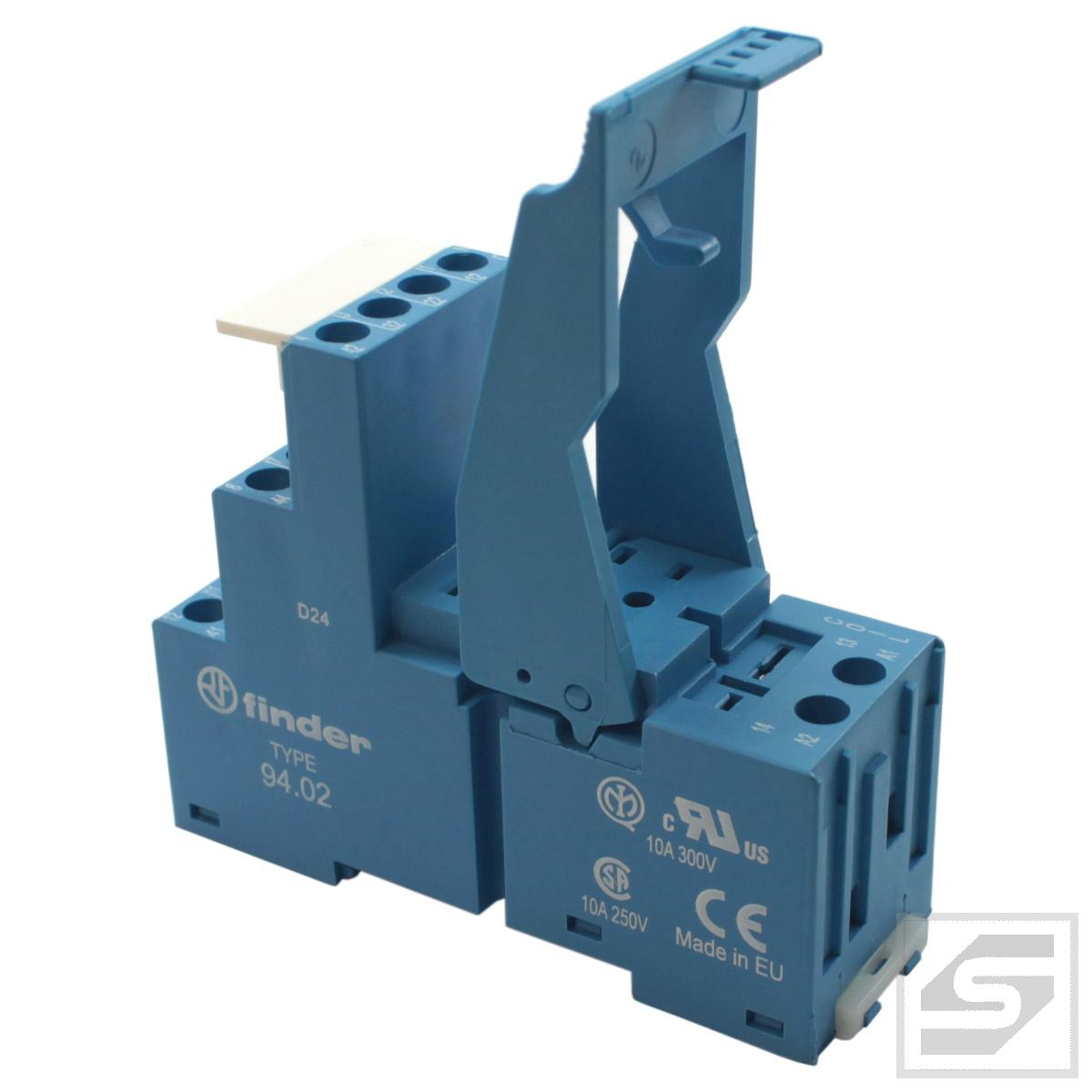 Gniazdo TYPE 94.02.SPA FINDER do serii 55.32(R2);2CO-DPDT;10A/250VAC