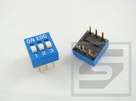 DIP switch 3 poz. przełącznik RoHS czerwony