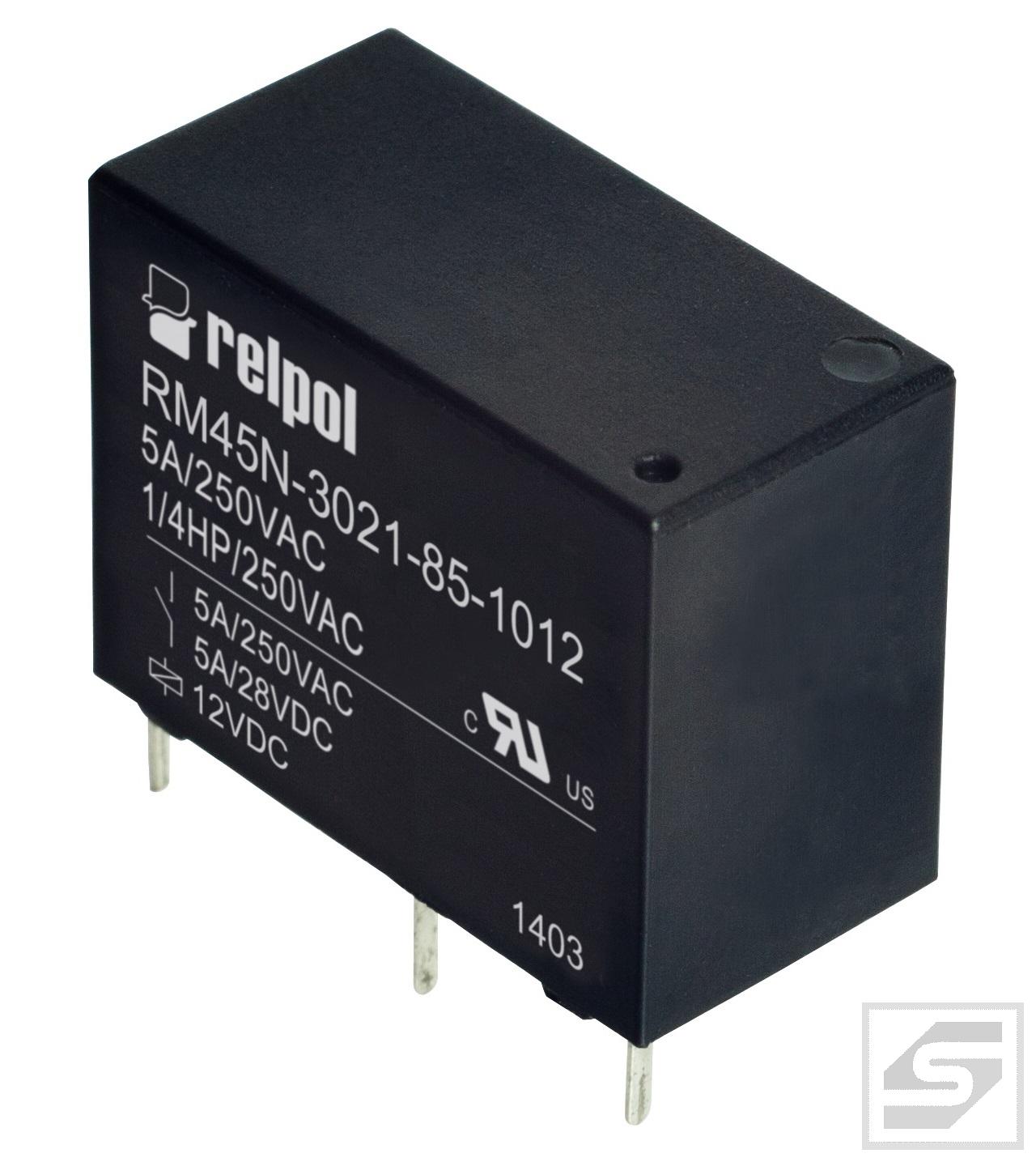 Przekaźnik RM45N-3021-85-1012 12VDC 5A;PCB;SPST-NO;RELPOL